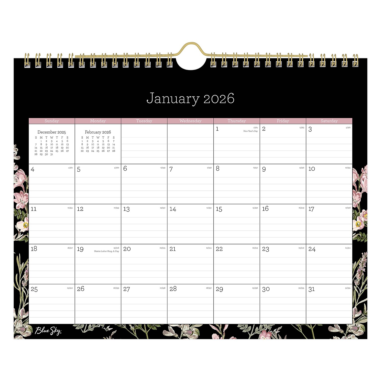 2026 Blue Sky Nevaeh 11 x 8.75 Monthly Desk Calendar (139941-26)