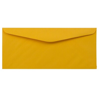JAM Paper #9 Business Envelope, 3 7/8" x 8 7/8", Gold Yellow, 100/Pack (1536427D)