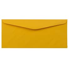 JAM Paper #9 Business Envelope, 3 7/8 x 8 7/8, Gold Yellow, 100/Pack (1536427D)