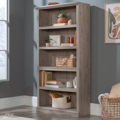 Sauder Select 70H 5-Shelf Bookcase, Laurel Oak (434823)