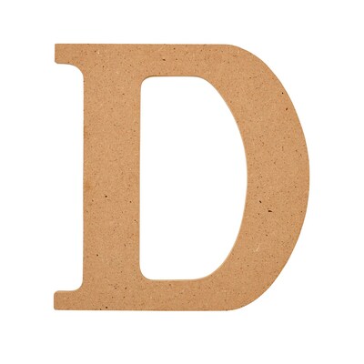 Plaid MDF Letters, 5, Brown Oxide, 12/Pack (PDE63557-12)