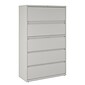 Quill Brand® Commercial 5 File Drawers Lateral File Cabinet, Locking, Gray, Letter/Legal, 42"W (21749D)