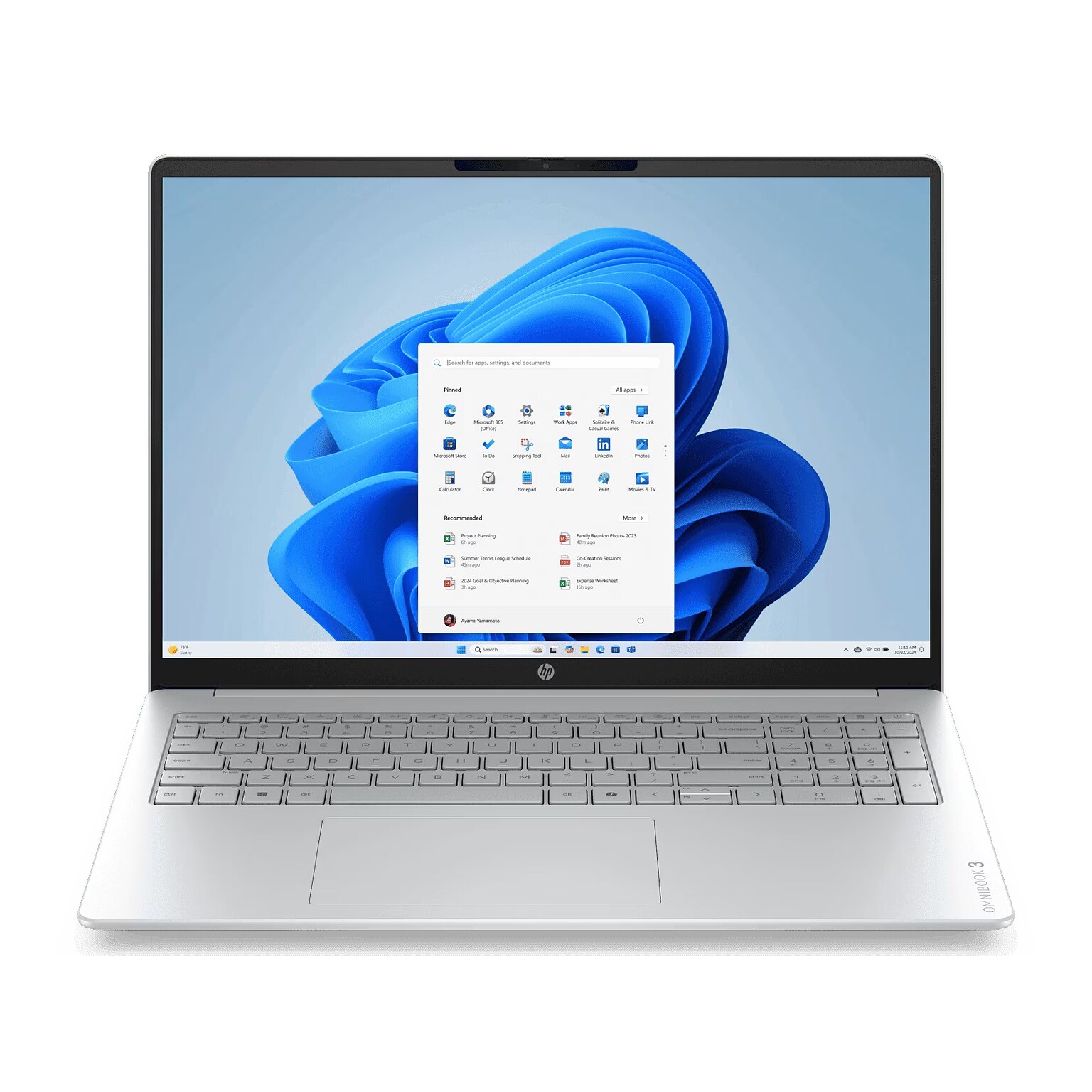 HP OmniBook 3 16 Touchscreen Laptop, Intel Core Ultra 5 225U, 8GB RAM, 512GB SSD, Windows 11 Home (D7NF1UA#ABA)