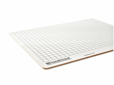 hand2mind Double-Sided Dry-Erase Whiteboard, 12" x 9", 10/Pack (42342)