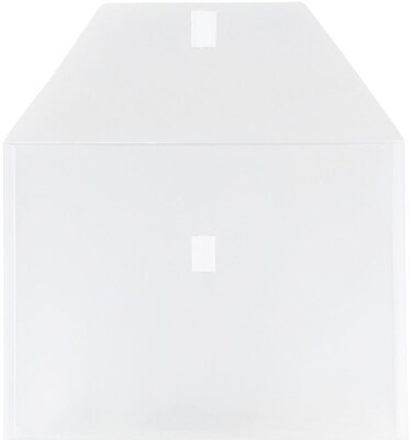 JAM Paper Premium Plastic Document File, Letter, Clear, 3/Pack (218V0CLX3)
