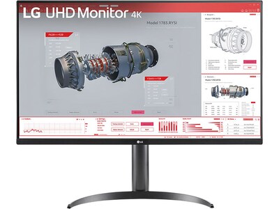 LG 32 4K Ultra HD 100 Hz LCD Monitor, Black (32BR55U-B)