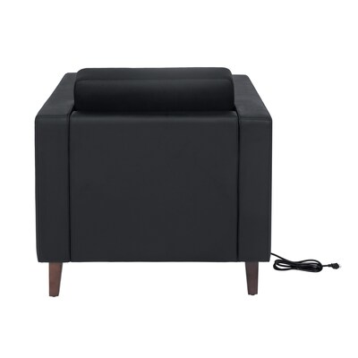 Flash Furniture Hercules Artemis LeatherSoft Reception Set, Black, 3-Pieces (ZB8921SETBLK)