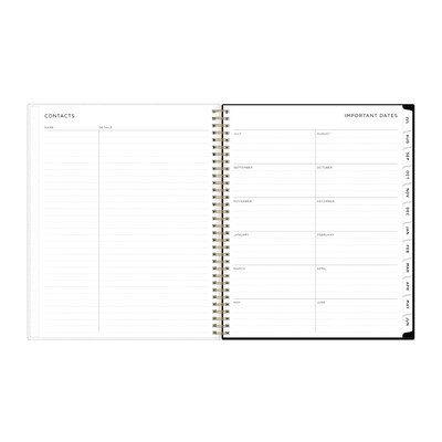2025-2026 Blue Sky Leopard 8.5" x 11" Academic Year Weekly & Monthly Planner, Plastic Cover, Multicolored (149046-A26)