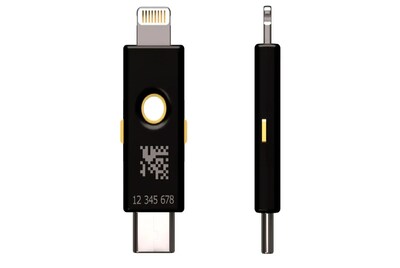 Yubico YubiKey 5Ci  Lightning,USB-C Security Key, Black (992-00012)