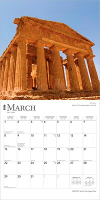 2026 BrownTrout UNESCO World Heritage Sites 12" x 12" Monthly Wall Calendar (9798330707768)