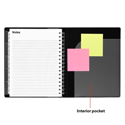 2026–2027 Staples 7" x 9" Academic Weekly and Monthly Appointment Book, Black (ST25497-27)