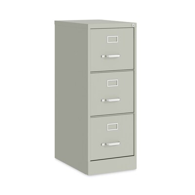 Hirsh Industries® Vertical Letter File Cabinet, 3 Letter-Size File Drawers, Light Gray, 15 x 22 x 40.19