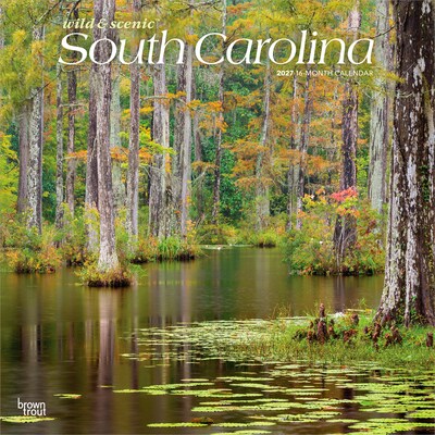 2027 BrownTrout South Carolina Wild & Scenic 12 x 12 Monthly Wall Calendar (9798330710850)