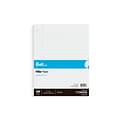 Quill Brand® Wide Ruled Filler Paper, 8 x 10.5, White, 120 Sheets/Pack (TR37426)