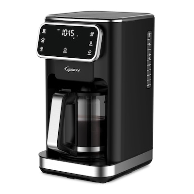 Capresso Touchscreen Coffee Maker Automatic Drip Coffee Maker, Black (496.01)