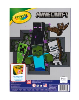 Crayola Minecraft Characters Youth Coloring Book, 96 Pages (04-0733)