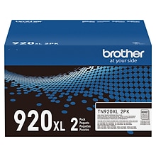 Brother Genuine TN920XL2PK Black High-yield Toner Cartridge, Two Pack