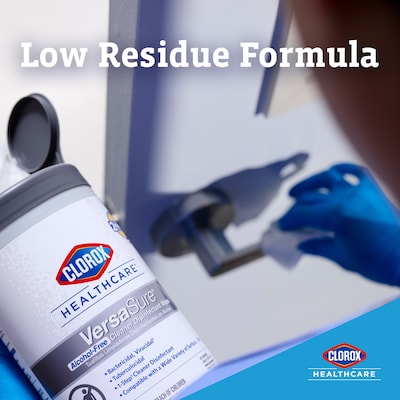 Clorox Healthcare VersaSure Cleaner Disinfectant Wipes Refill, 110 Wipes/Container (31761)