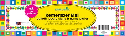 Barker Creek Retro School Name Plates, 12 x 3.5, 36/Pack (LL1409)