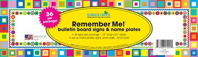 Barker Creek Retro Desk Tag, 12" L x 3 1/2" W, 36/Pack