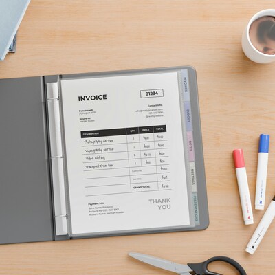 Staples Heavyweight Sheet Protector, 8.5" x 11", Clear, 5/Pack (ST63075)