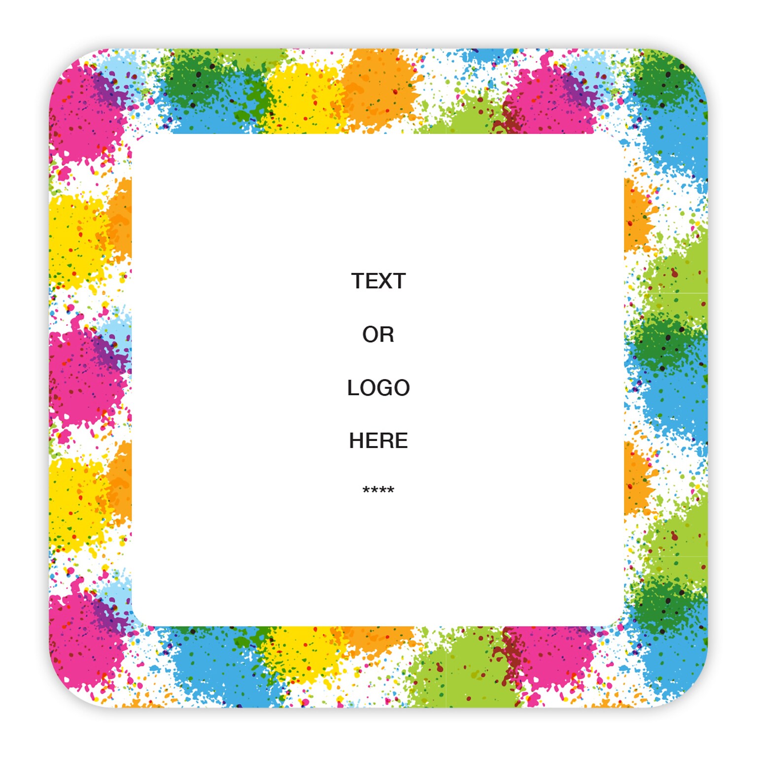 Custom Full Color Square Shaped Magnet, 30 mil. Magnetic stock, 5 x 5