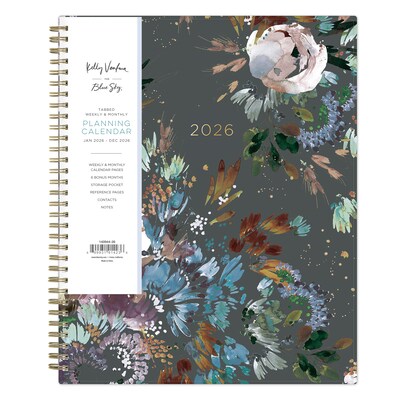 2026 Blue Sky Kelly Ventura Midnight Garden 5 x 8 Weekly & Monthly Personal Planner (140946-26)