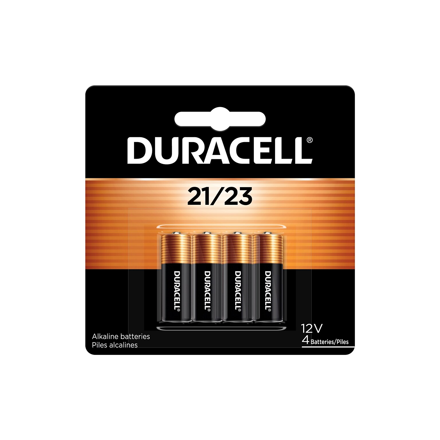 Duracell Coppertop Alkaline Batteries, 12V, 4 Pack (DURMN21B4PK)