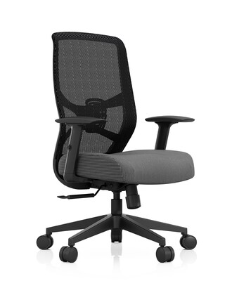 Tempur-Pedic ProTask Mesh/Fabric Swivel Executive Task Chair, Grey (TP-PROTASK-GRY)
