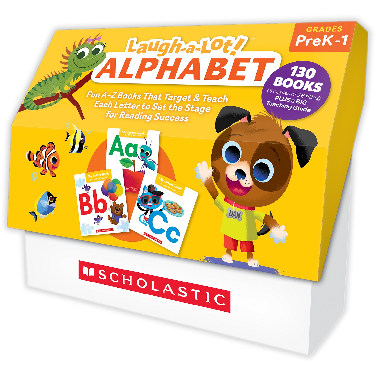 Scholastic Teaching Solutions Laugh A Lot Alphabet Boxed Set, 130/Set