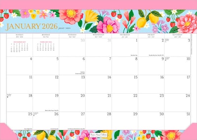 2026 Plato Bonnie Marcus 15.5 x 11 Monthly Desk Pad Calendar (9798330707928)