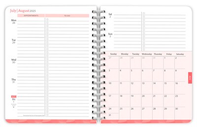 2025-2026 Plato House of Turnowsky 6" x 7.75" Academic Year Weekly Planner, Multicolored (9798330700110)