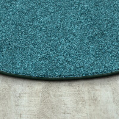 Joy Carpets Endurance Polyester 12 x 76 Oval Machine Tufted Rug, Mint (80SS-05)