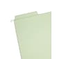 Smead FasTab Hanging File Folders, 1/3 Cut, Letter Size, Moss, 20/Box (64082)