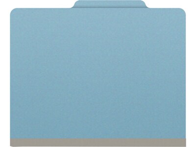 Medical Arts Press Pressboard Classification Folder, 2 Dividers, 2" Expansion, Letter Size, Blue, 10/Box (DV-T42-26-3BLU)