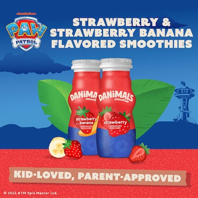 Dannon Danimals Explosion & Swingin Strawberry Banana Smoothies, 36/Pack (902-00019)