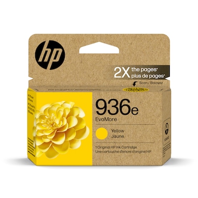 HP 936e EvoMore Yellow High Yield Ink Cartridge, Prints Up to 1,650 Pages (4S6V5LN)