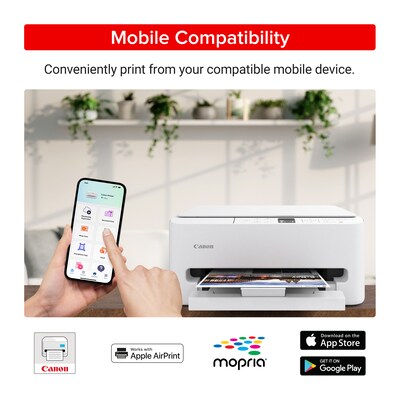 Canon PIXMA TS6520 Wireless Color All-In-One Inkjet Printer, Best for Home (7179C002)
