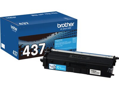 Brother 437 Cyan Ultra High Yield Toner Cartridge, Prints Up to 8,000 Pages (TN437C)