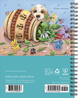 2025 Willow Creek Dogs by Gary Patterson 8.5 x 6.5 Yearly Personal Organizer Cover (47262)