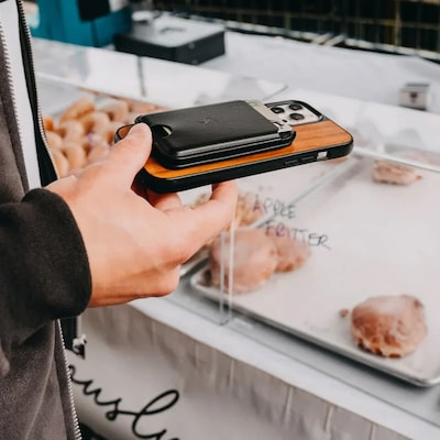 Scapade MagCard Magnetic Card Holder for Smartphone, Black (S-MGC2)