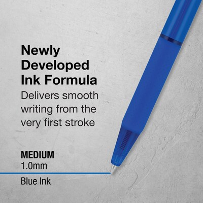 Pilot BP1-RT Retractable Ballpoint Pens, Medium Point, 1.0mm, Blue Ink, Dozen (BPR--BLUM)