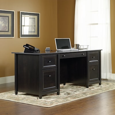 Sauder Edge Water 65"W Executive Desk, Estate Black (409042)