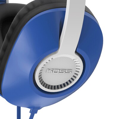 KOSS Over-Ear Headphones with Microphone and In-Line Remote, Blue (UR23i)