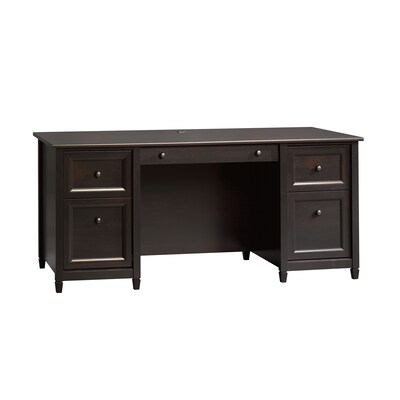 Sauder Edge Water 65W Executive Desk, Estate Black (409042)