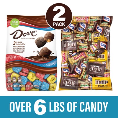 Dove Promises Variety & Mars Chocolate Favorites, 2/Bundle (600-04056)