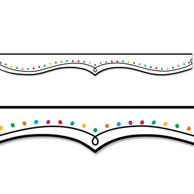 Creative Teaching Press EZ Border, 2.75 x 3 x 2, Color Dotted Swirl, 24/Pack, 3 Packs/Bundle (CTP10484-3)
