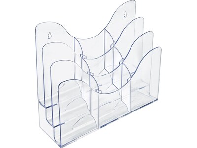 Azar Brochure Holder, Clear Plastic (250099)