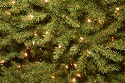 National Tree Company Dunhill Fir Artificial Christmas Tree, 12 ft., Multicolor Lights (DUH3-D31-120)