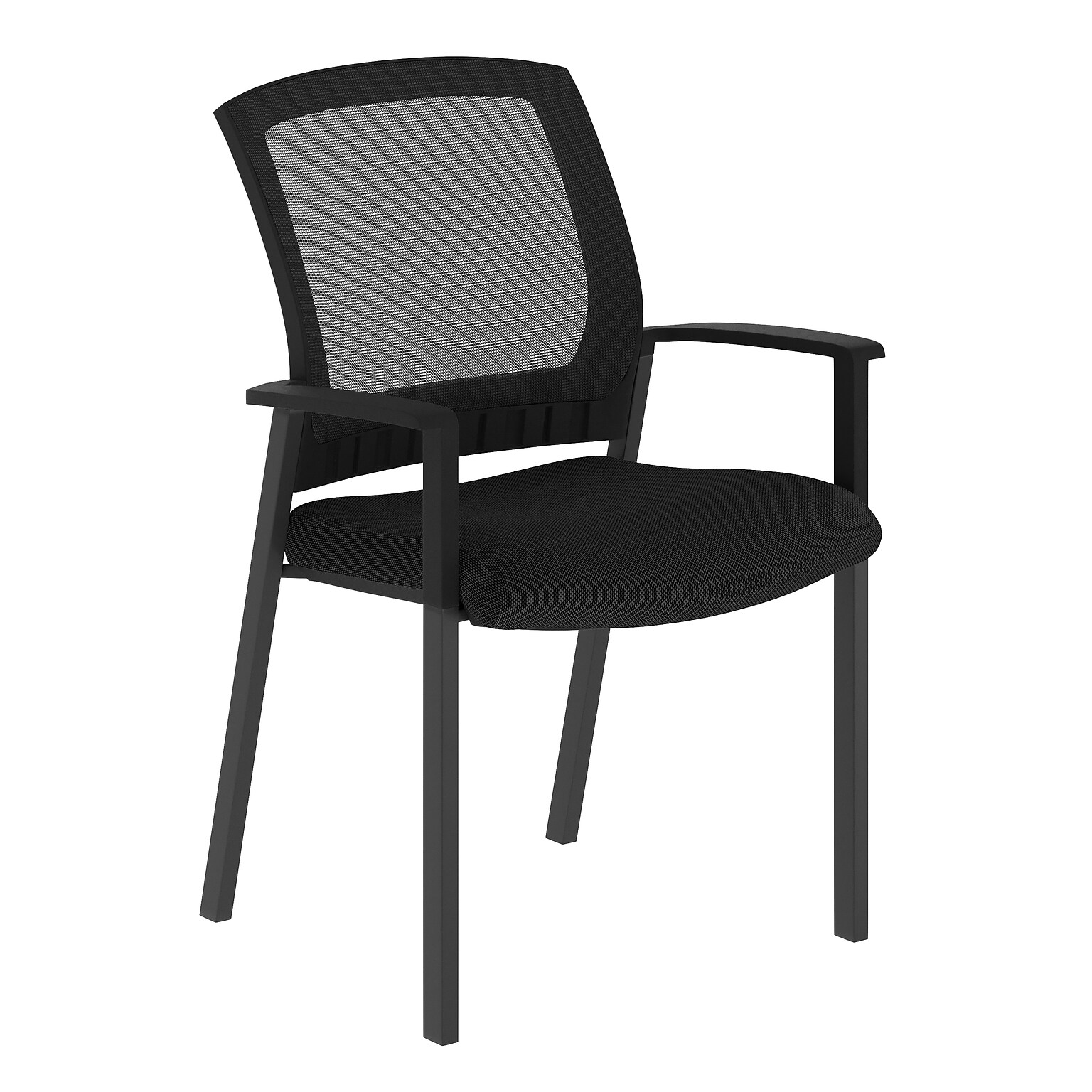 Flash Furniture Hercules Mesh Reception Side Stacking Chair, Black (HL0010WBK)